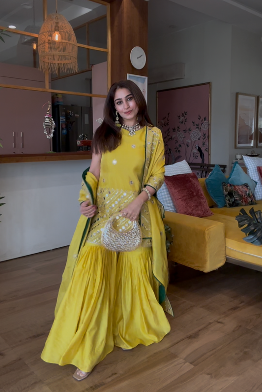 Mirror Work Sharara Set