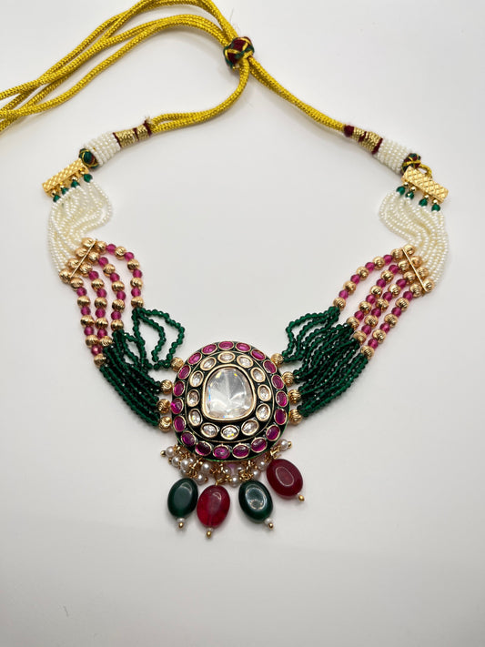 Rajwadi Heritage Pearl Necklace