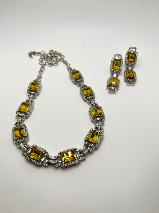 Citrine Radiance AD Necklace Set