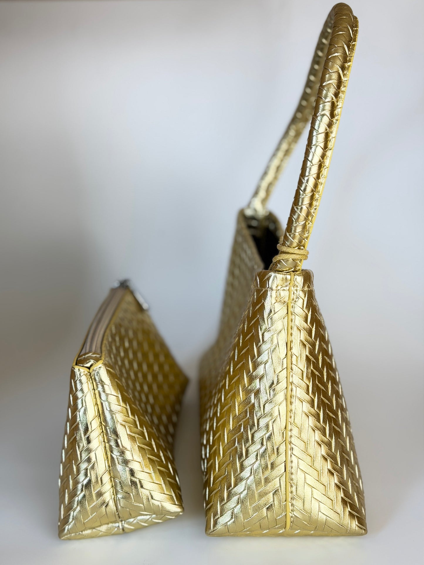 Majestic Twine Tote & Purse - Gold