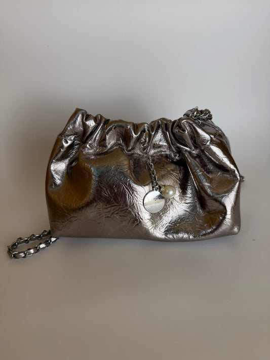 Silver Lush Chain Bag
