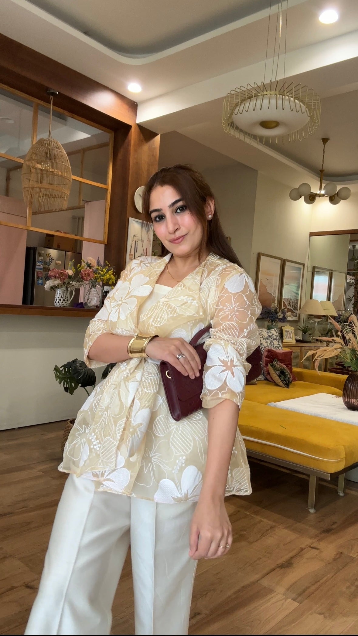 Organza Jacket Set