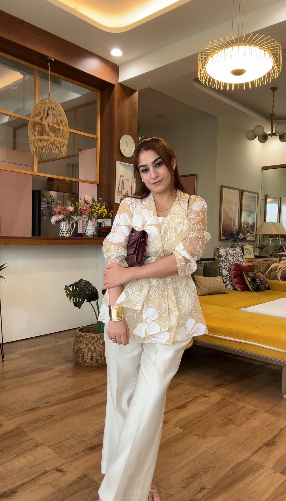 Organza Jacket Set
