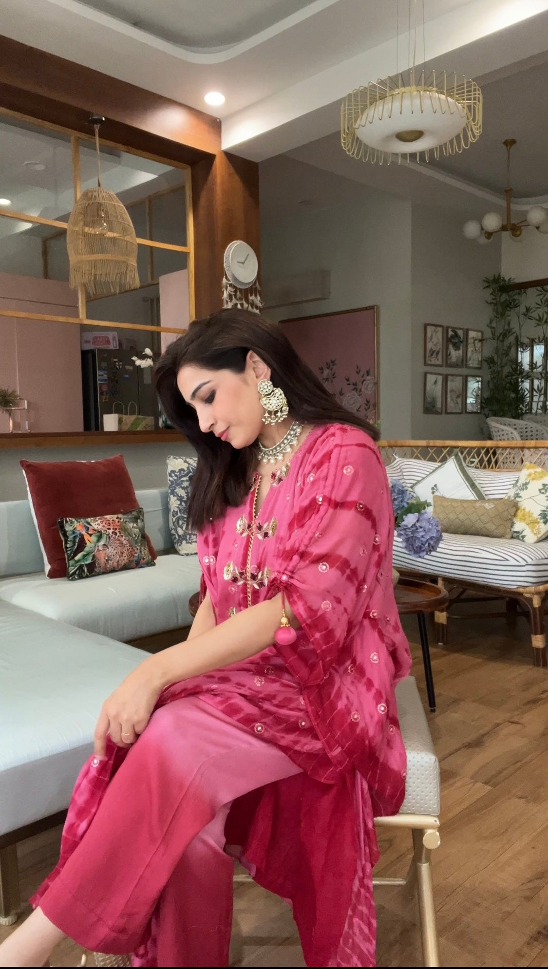 Tie Dye Kurta Set