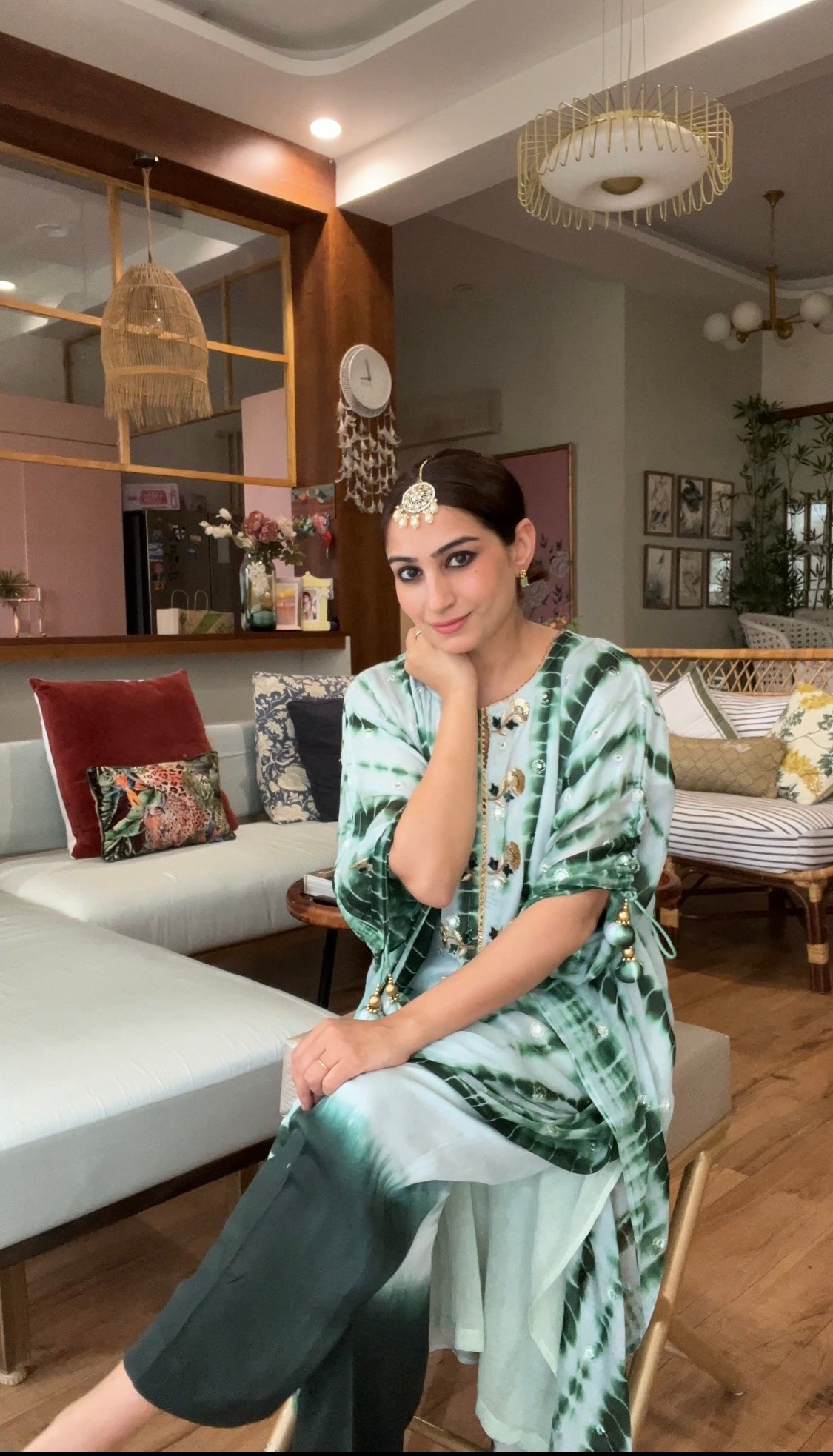 Tie Dye Kurta Set