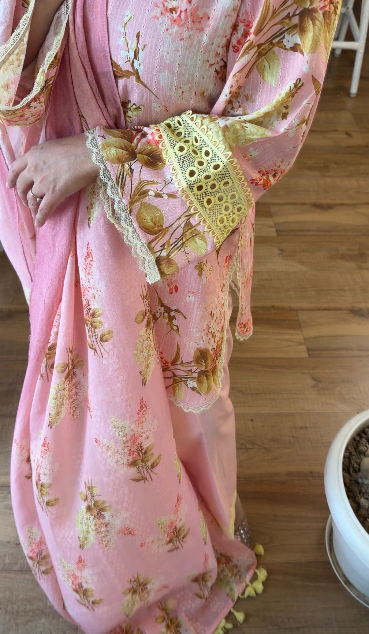 Valley of Flowers – Blush Meadow Suit Set