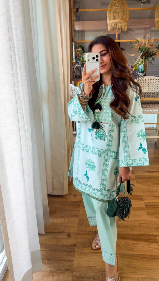 Mint Bloom Co-ord Set