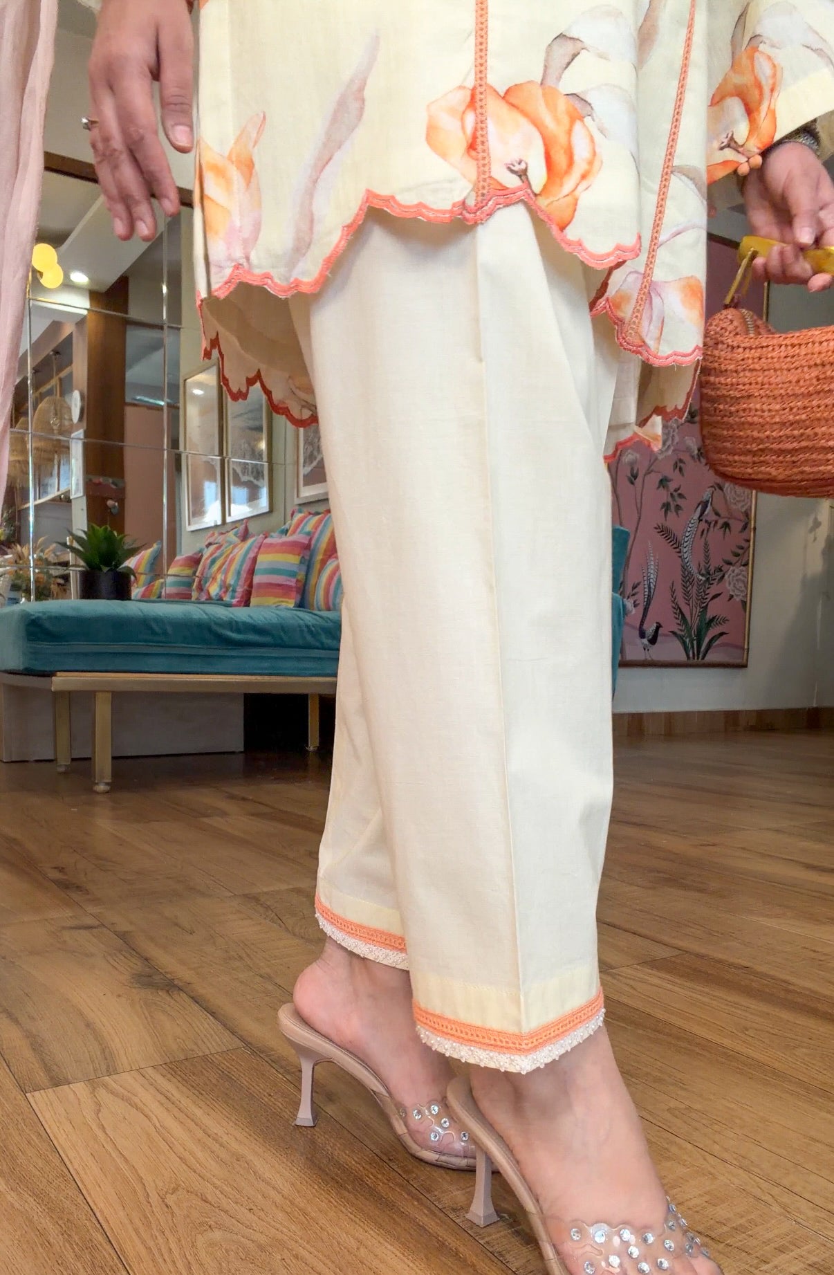 WARM PEACH KURTA SET