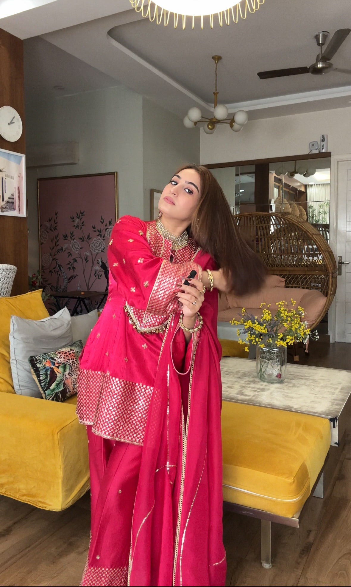 Gulabi Noor Gajji Silk