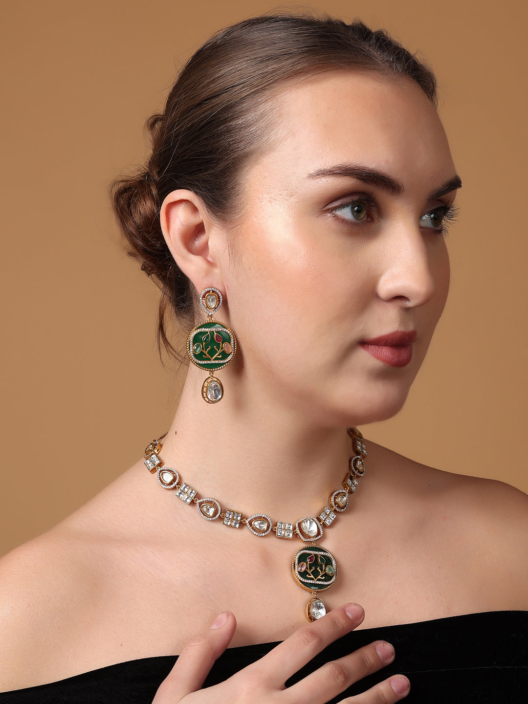Emerald Blush Necklace Set
