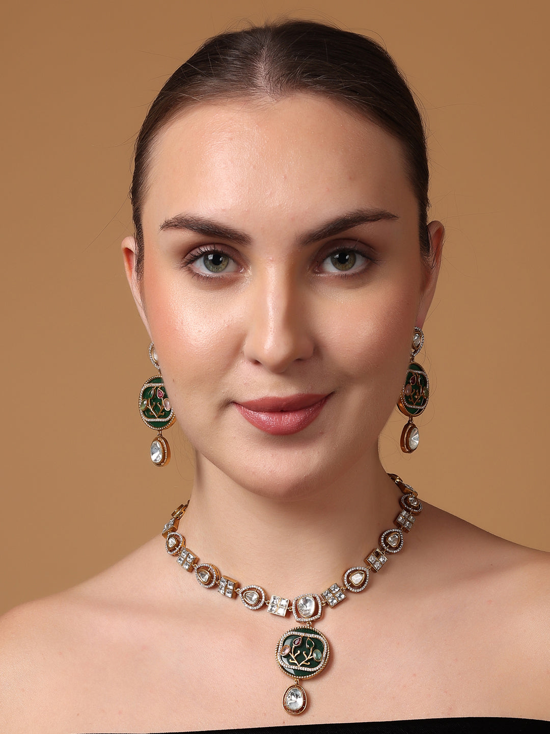 Emerald Blush Necklace Set