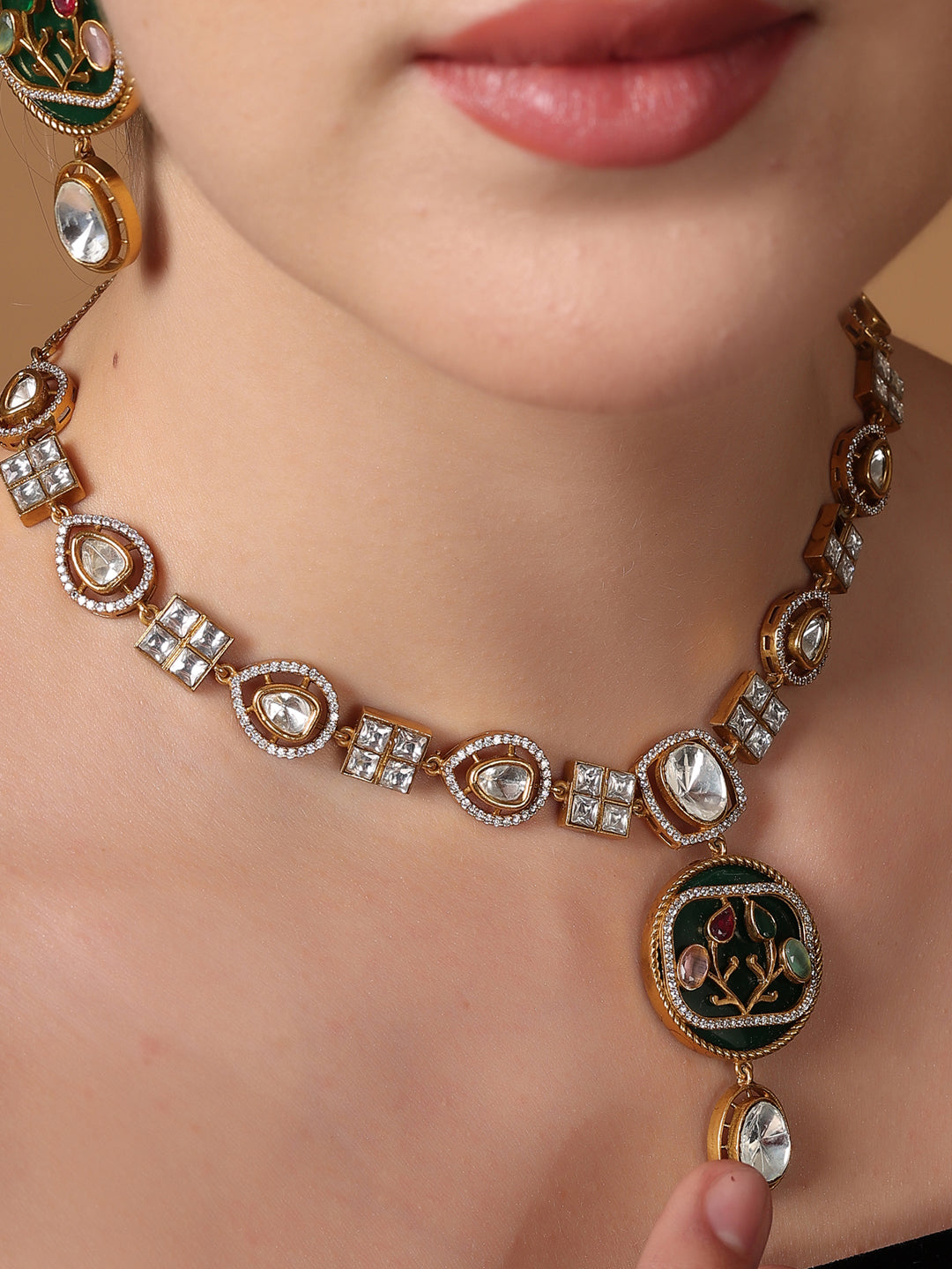 Emerald Blush Necklace Set