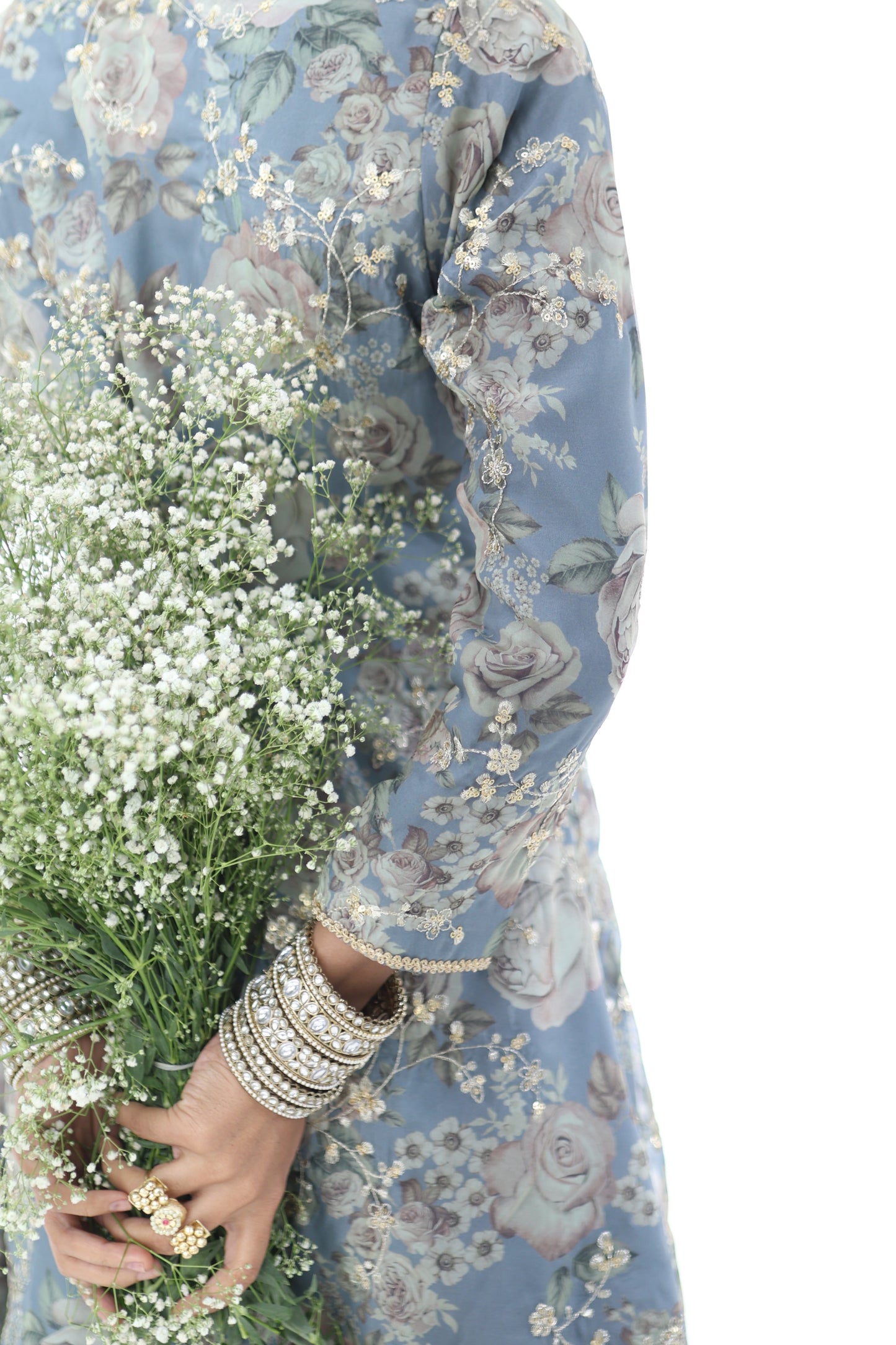 Look 04 | Powder Blue Embroidered Kurta Set