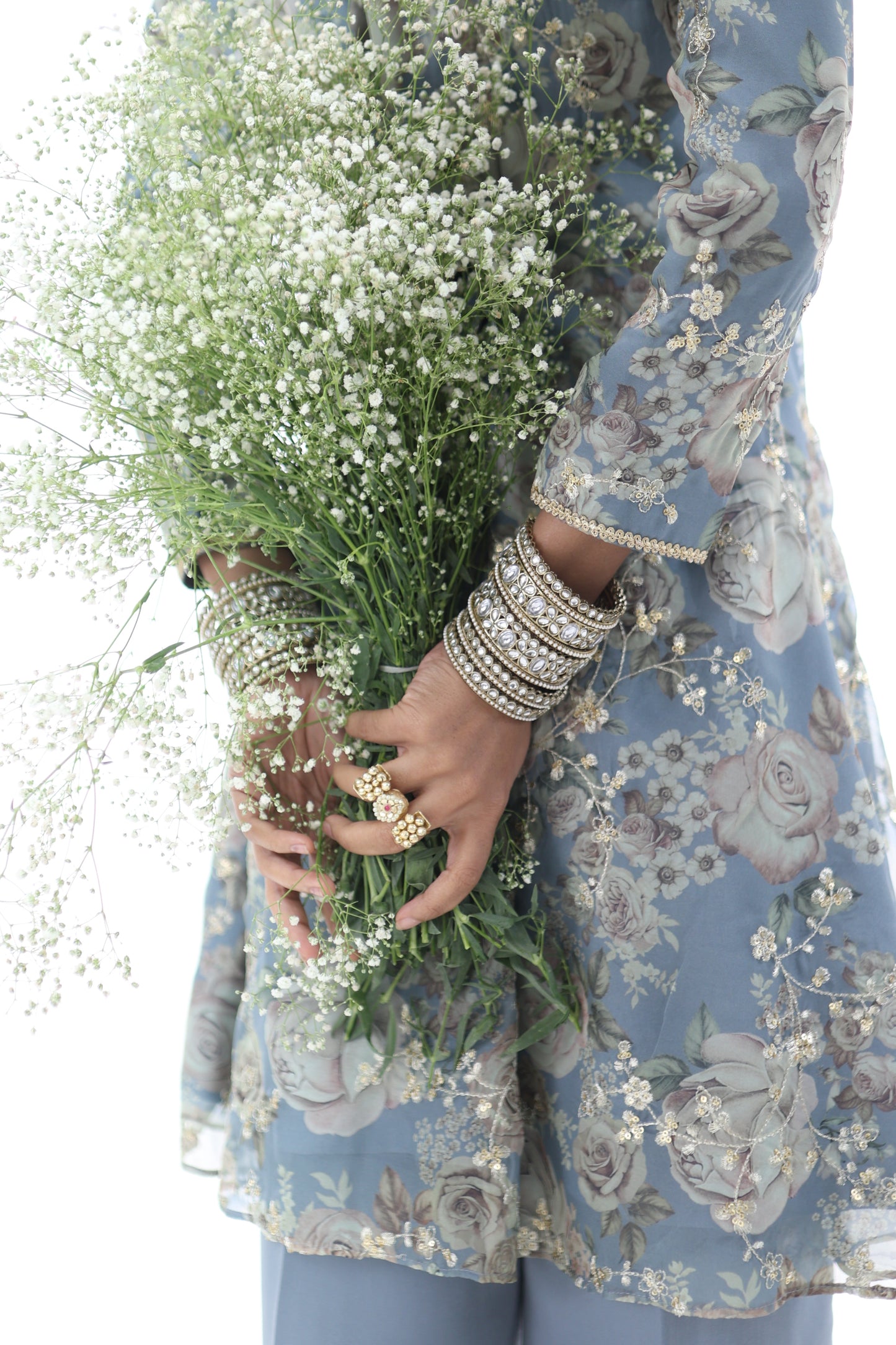 Look 04 | Powder Blue Embroidered Kurta Set