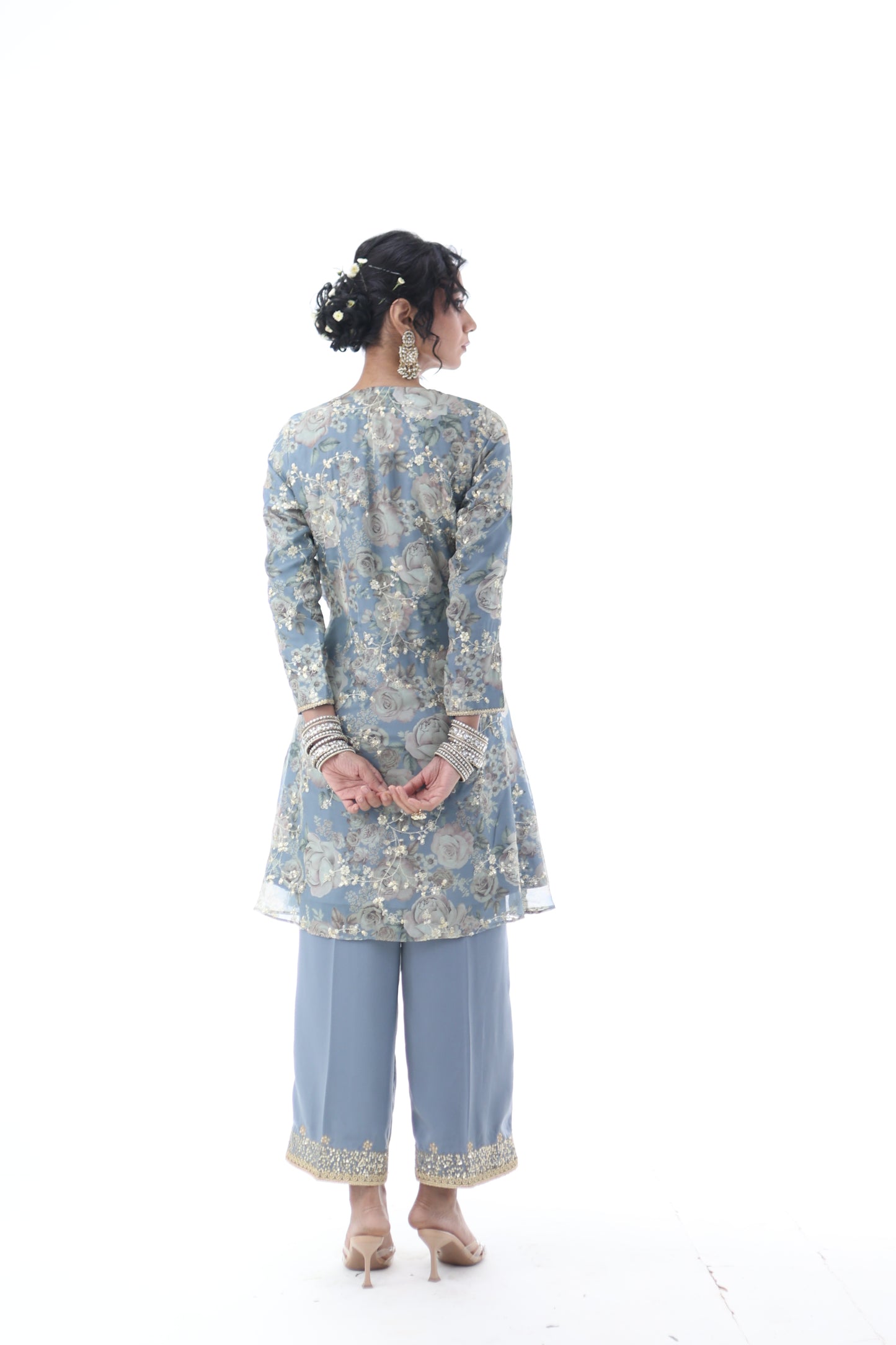 Look 04 | Powder Blue Embroidered Kurta Set