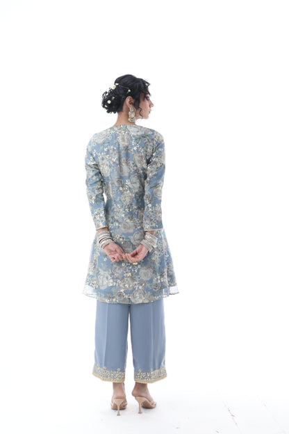 Look 04 | Powder Blue Embroidered Kurta Set