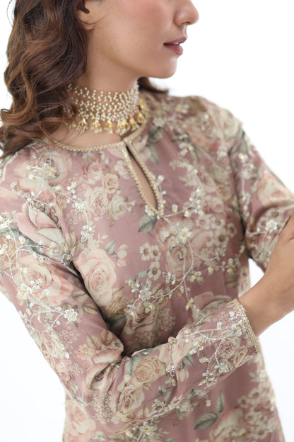 Look 06 | Dusty Rose Embroidered Kurta Set