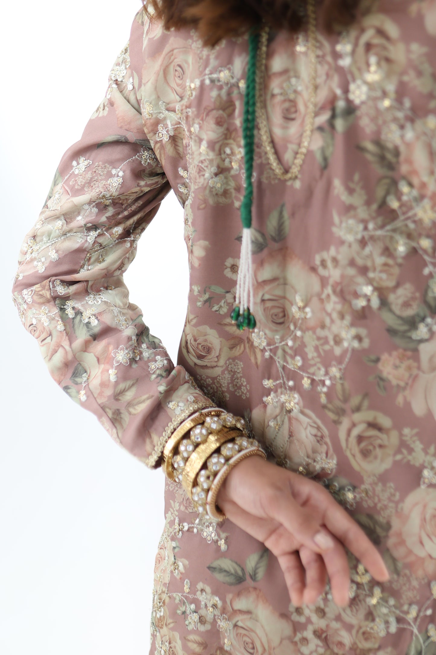 Look 06 | Dusty Rose Embroidered Kurta Set