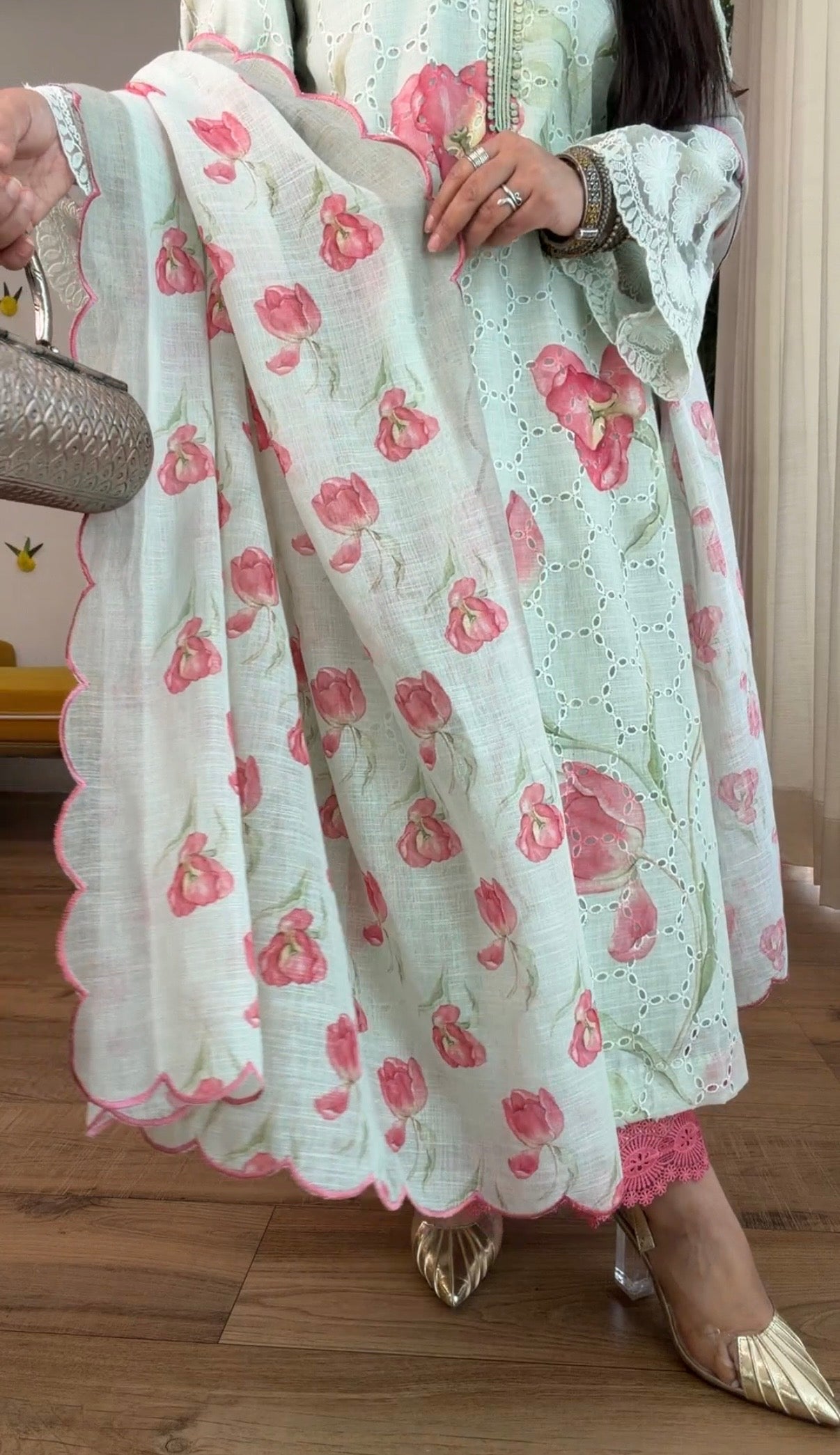 Floral Cotton Kurta Set