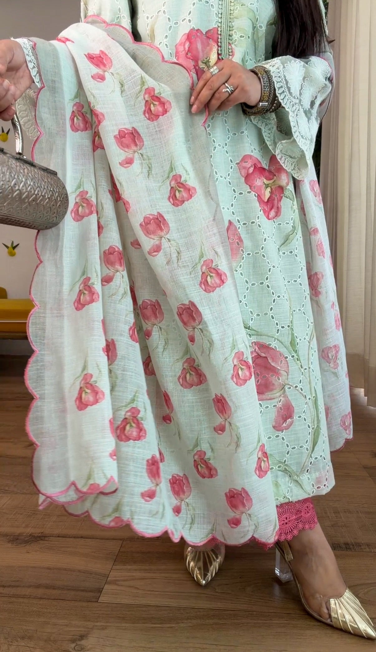 Floral Cotton Kurta Set