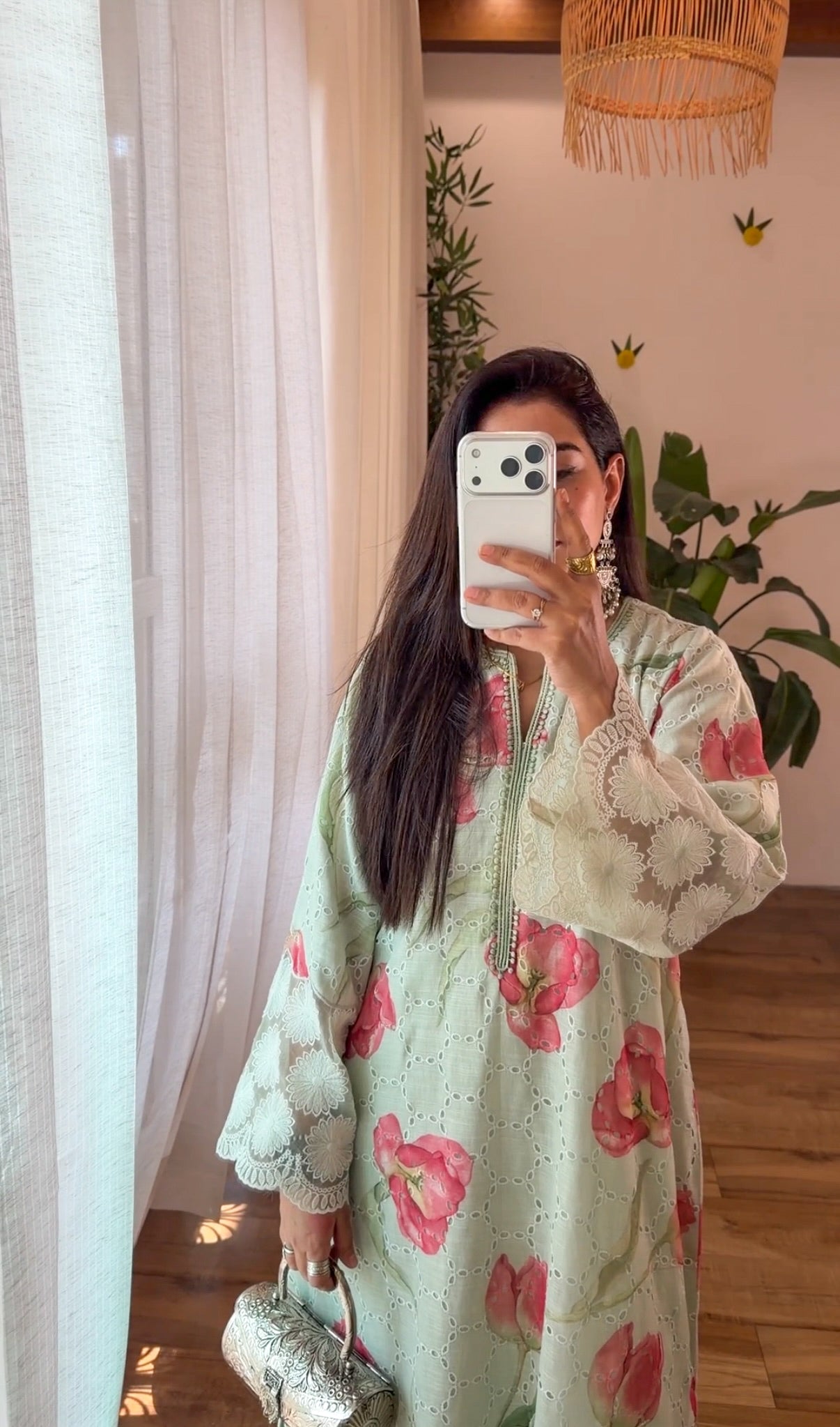 Floral Cotton Kurta Set