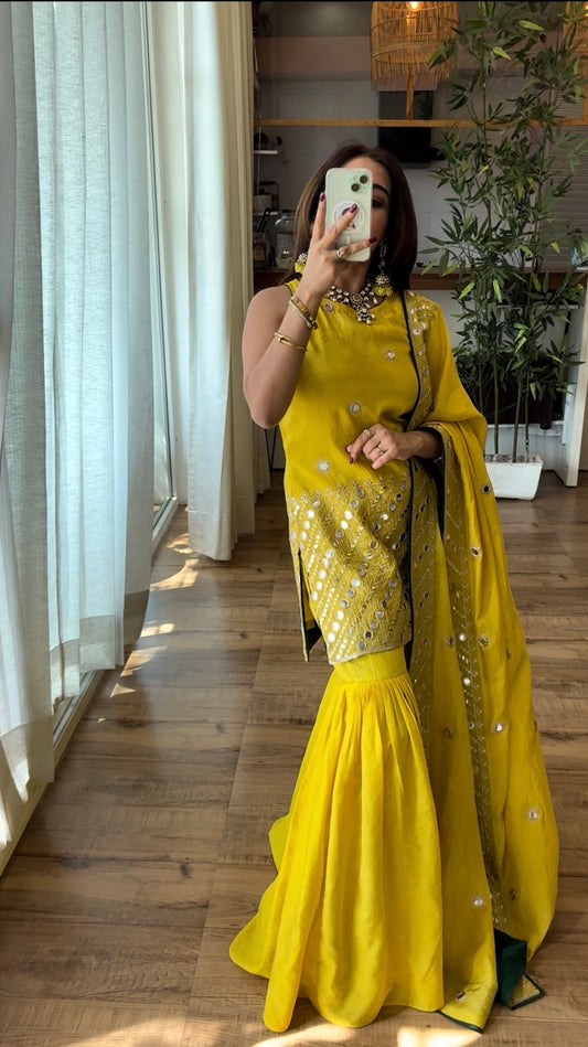 Mirror Work Sharara Set