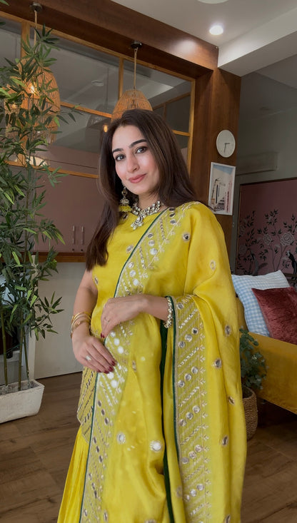 Mirror Work Sharara Set