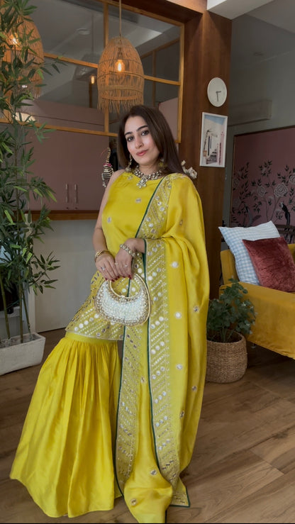 Mirror Work Sharara Set
