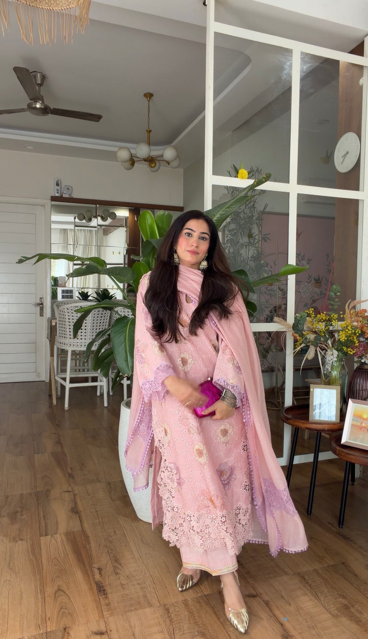 Blush Bloom Embroidered Set