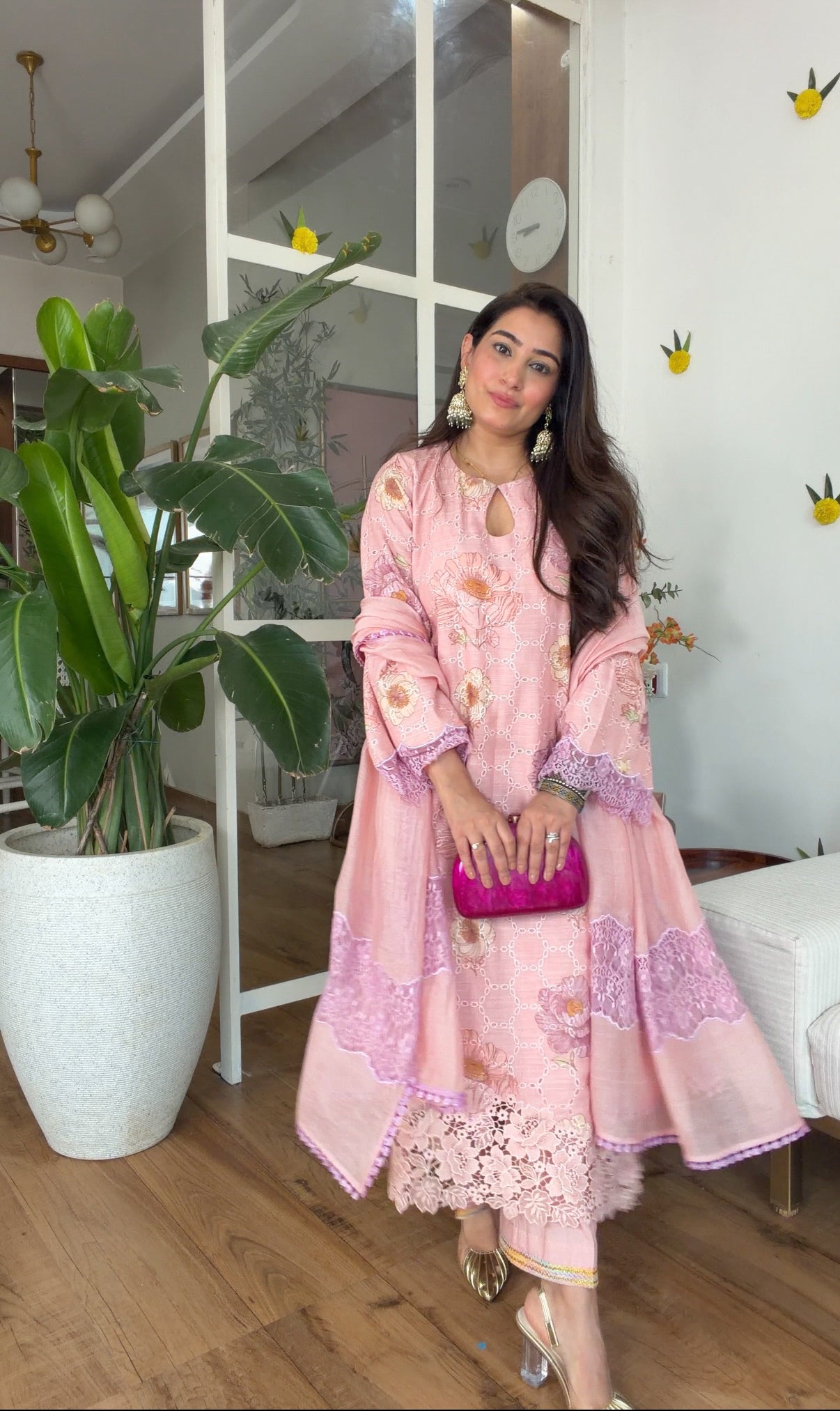 Blush Bloom Embroidered Set