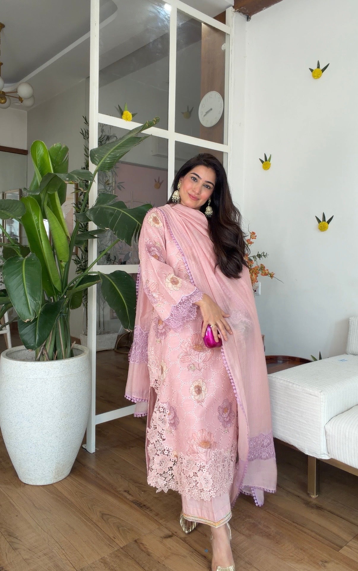 Blush Bloom Embroidered Set