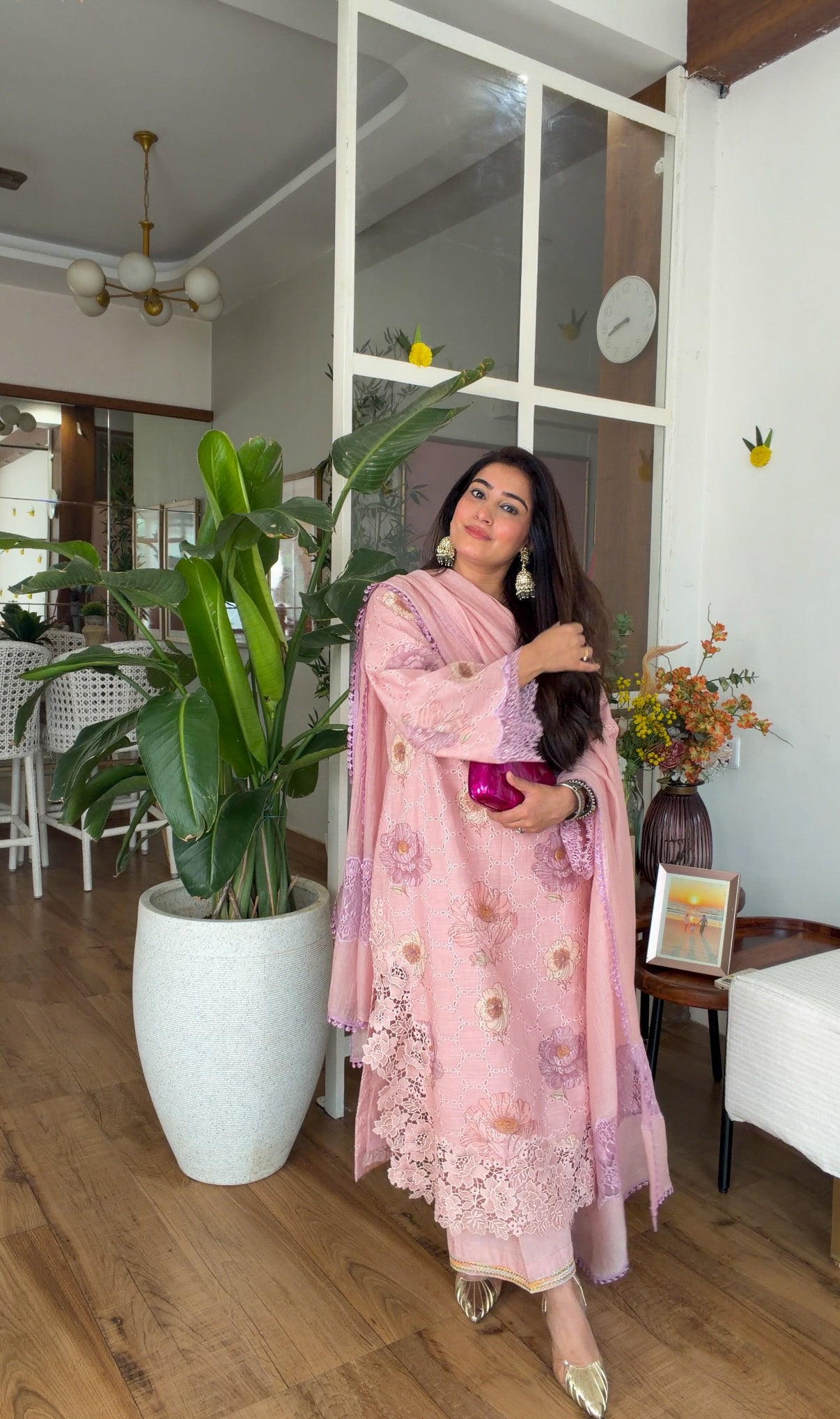 Blush Bloom Embroidered Set
