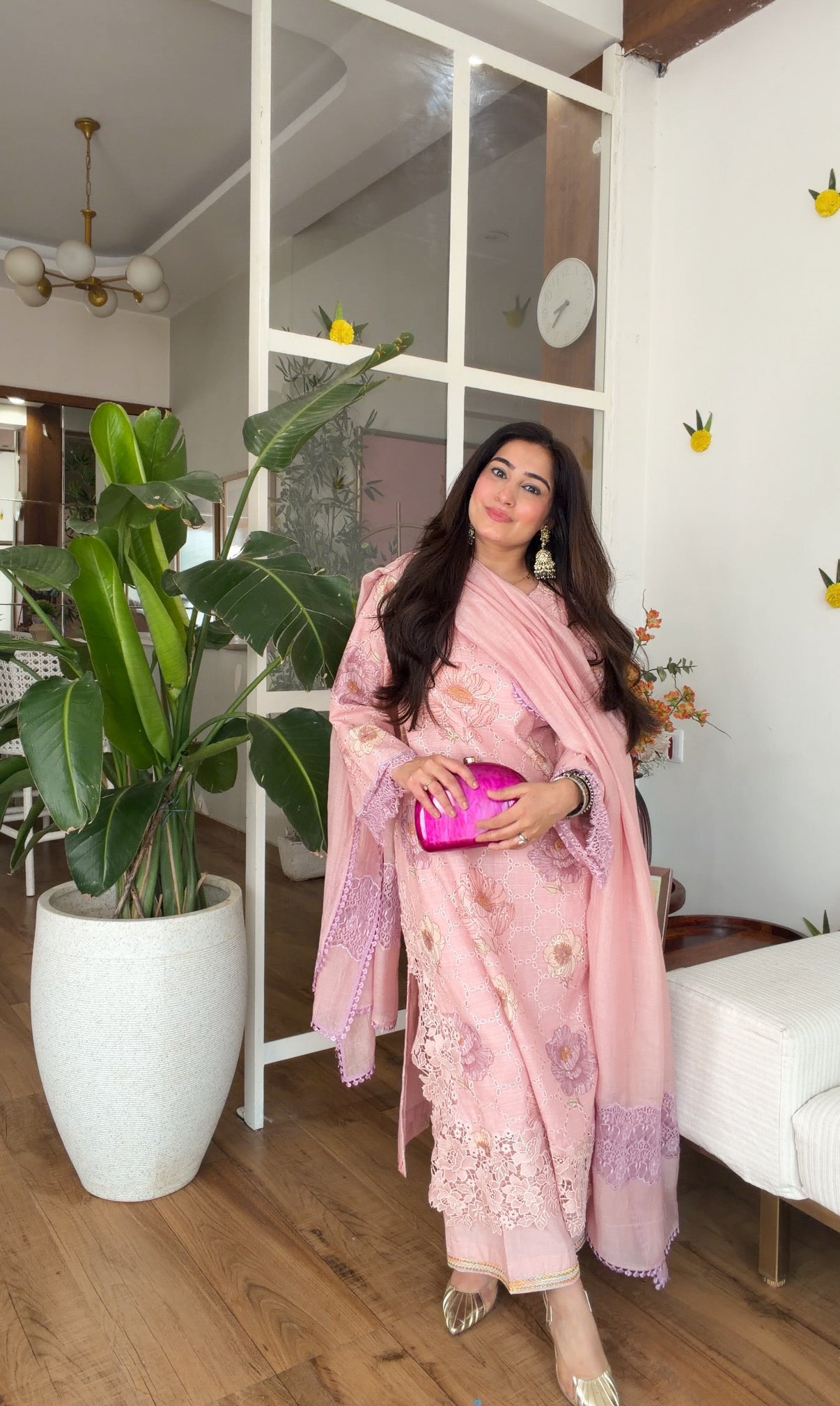 Blush Bloom Embroidered Set