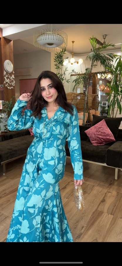 Sharara Blazer Set