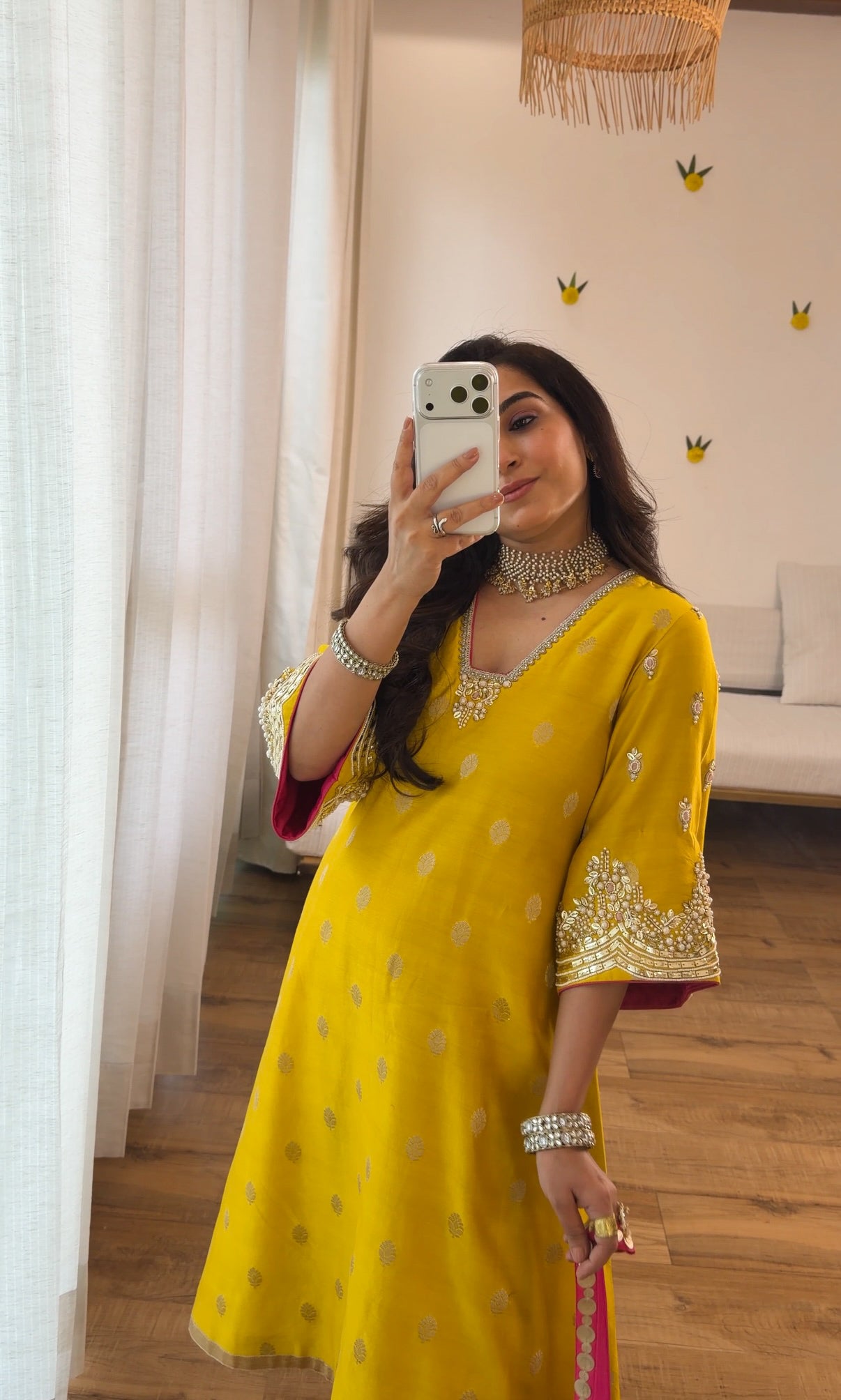 Banarasi silk with potli set