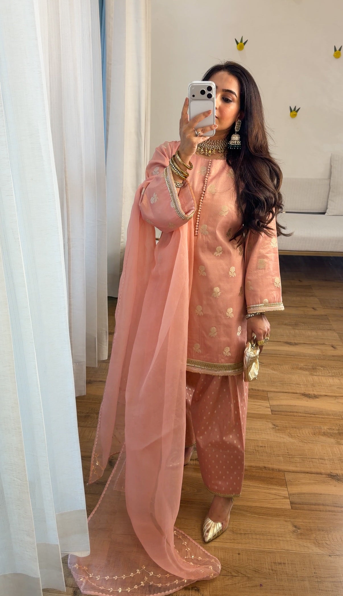 Banarasi tissue silk set