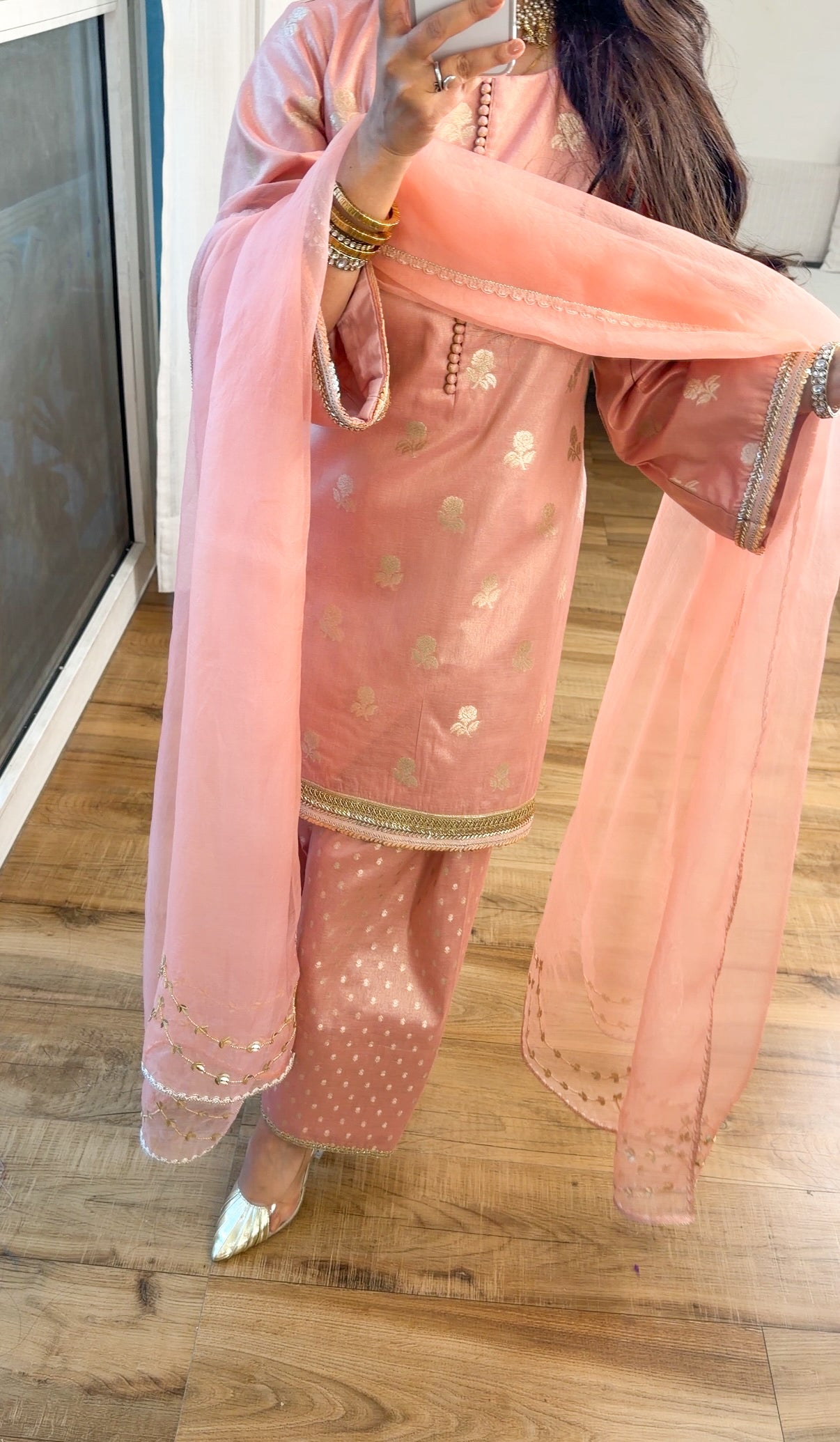 Banarasi tissue silk set