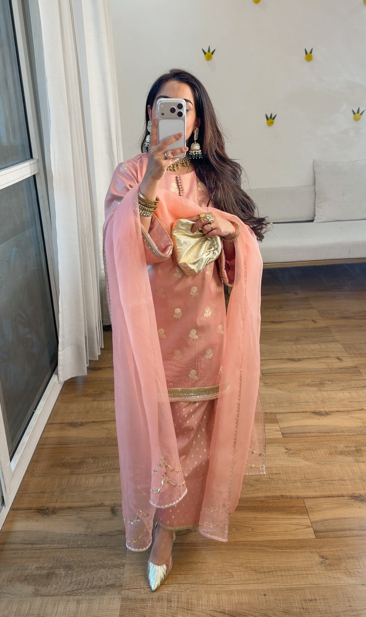 Banarasi tissue silk set