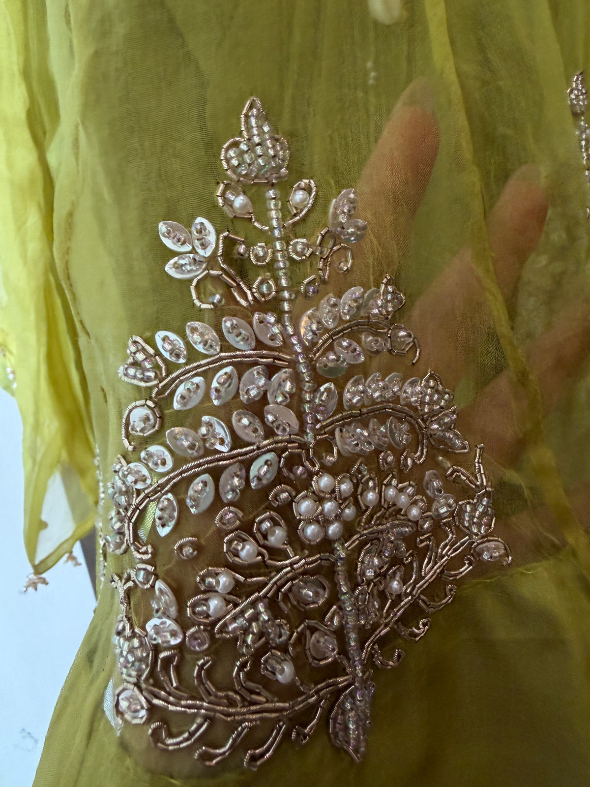 Lime Drape skirt