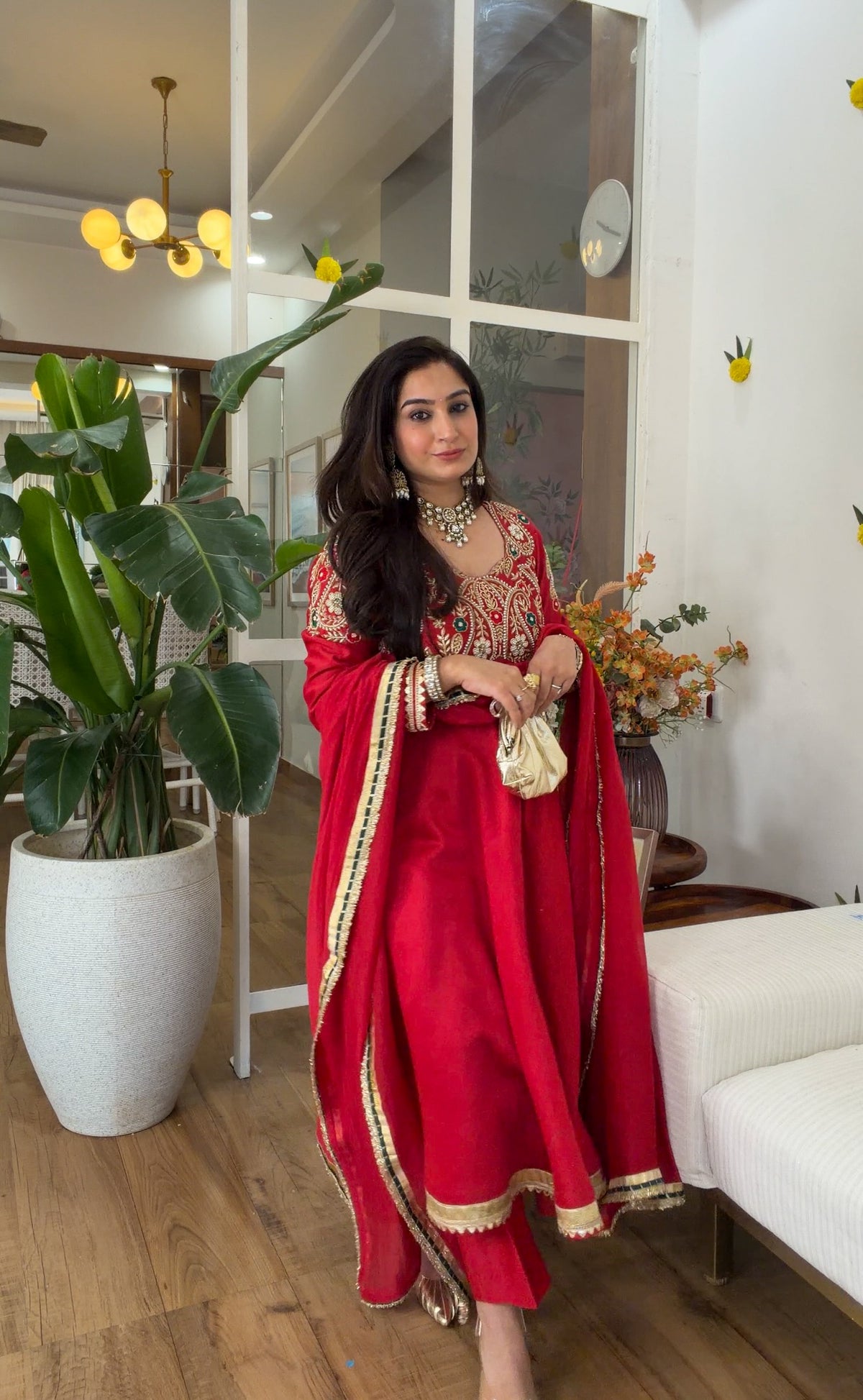 Red Green paisley set