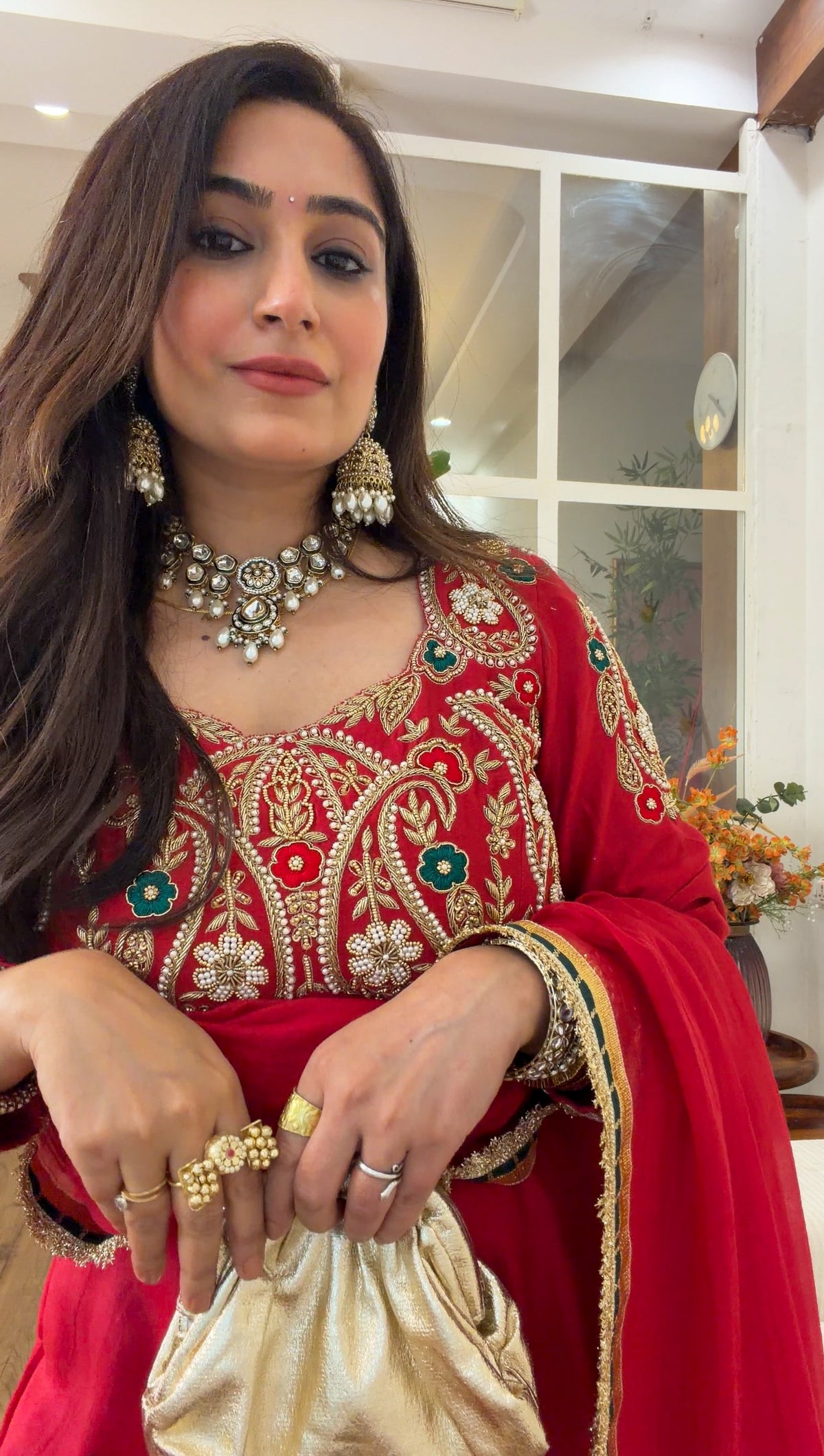 Red Green paisley set