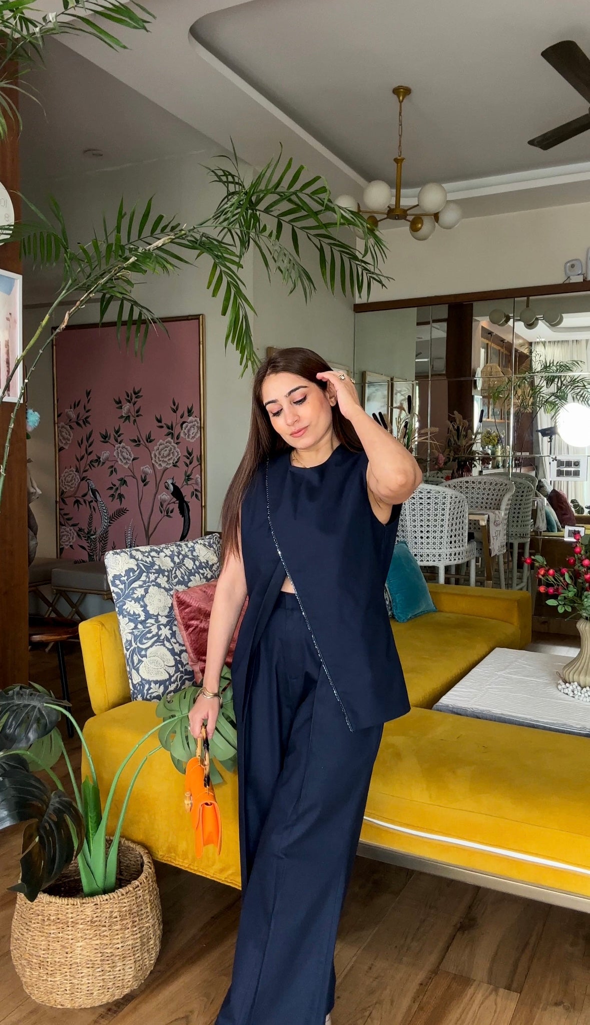 Midnight Edge Linen Co-ord Set