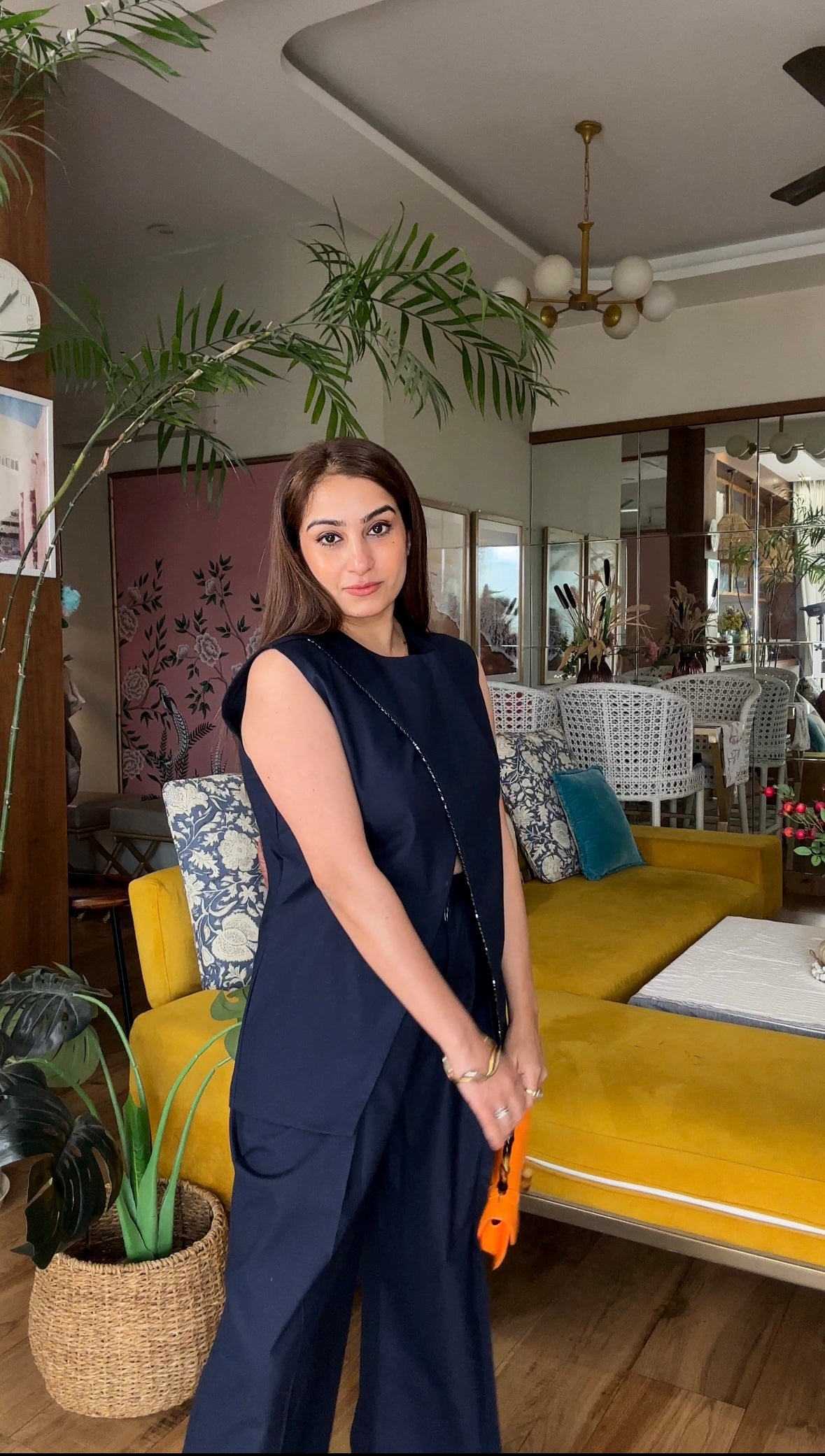 Midnight Edge Linen Co-ord Set