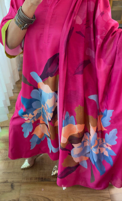 Printed fuchsia set