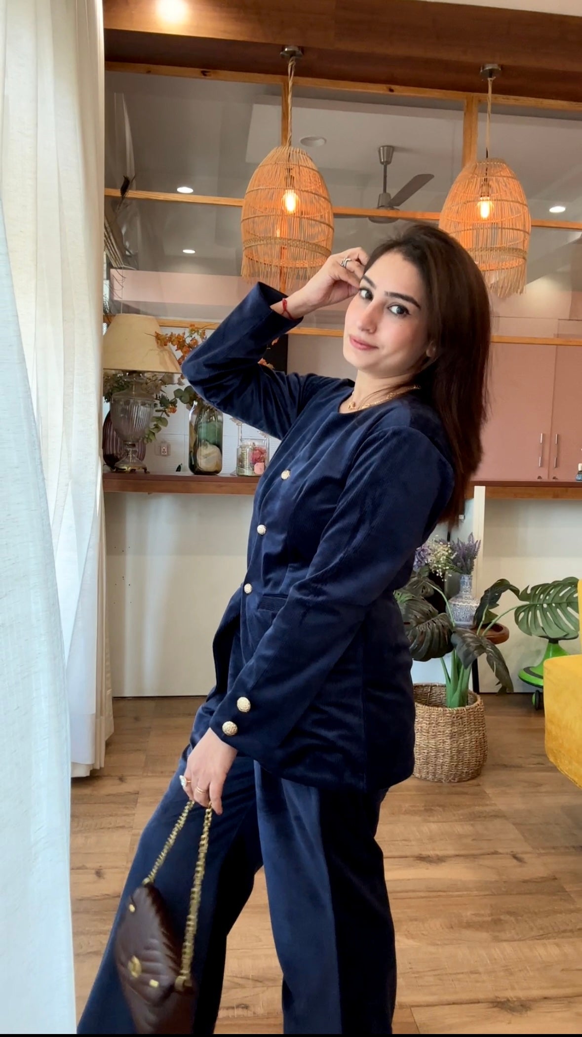 Velvet Co-ord Set – Roop by Rania