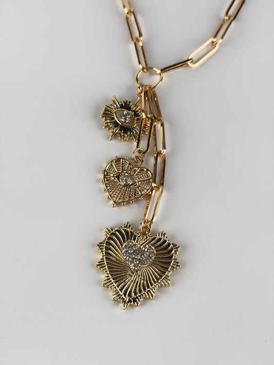 Aarvi Radiant Heart Necklace