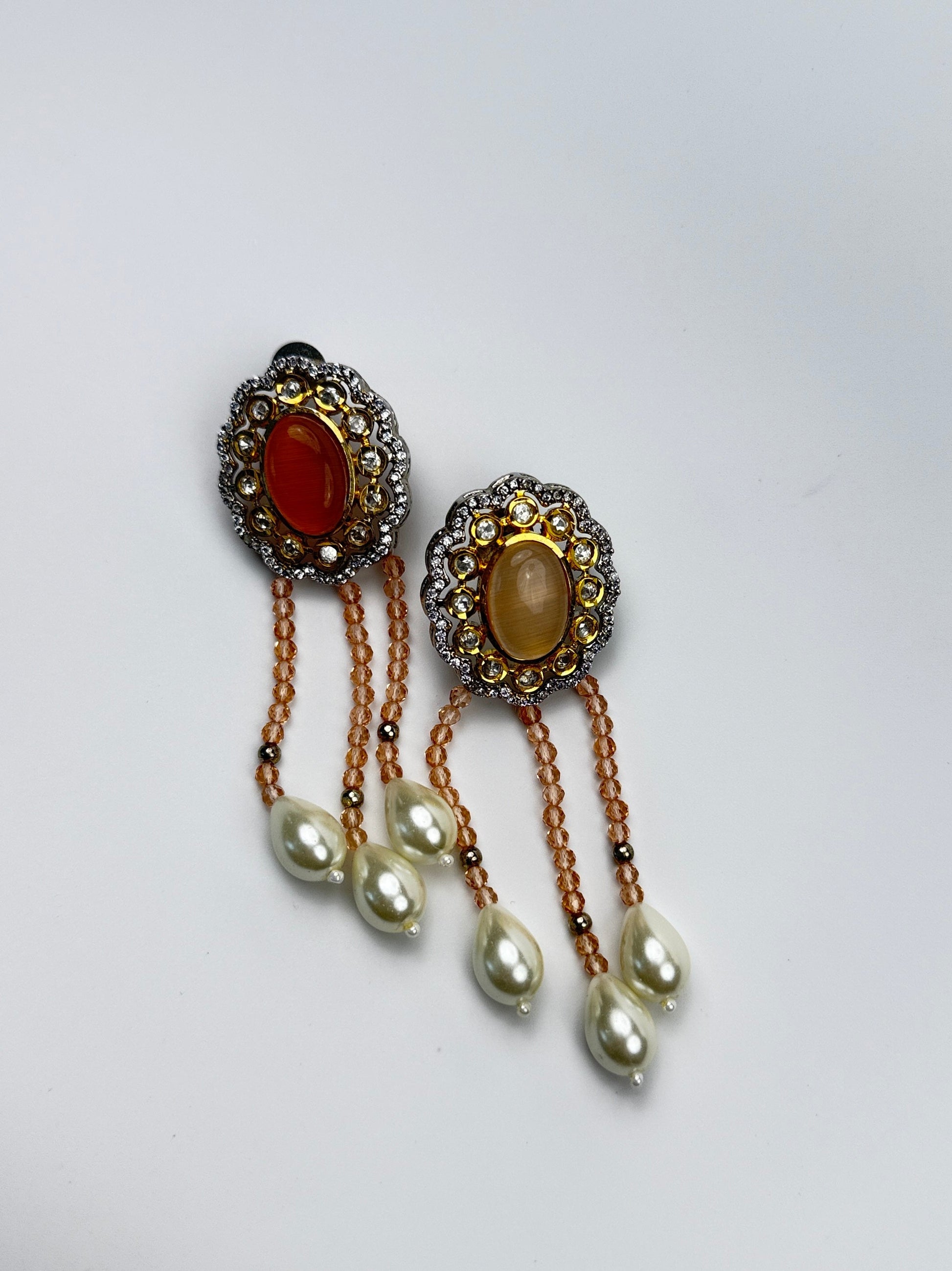 Amber Dewdrop Tassel Set