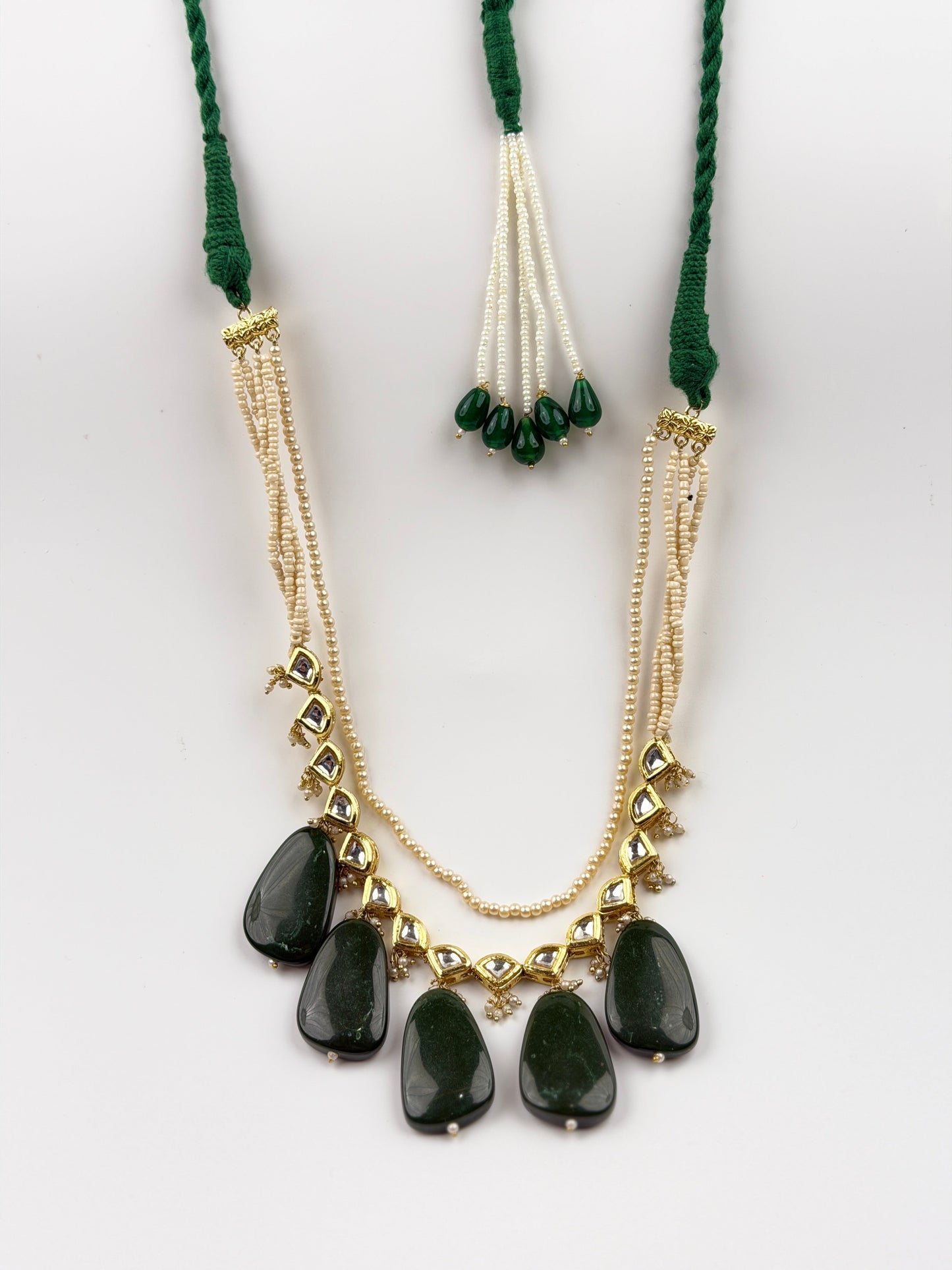 Emerald Crescent Chandhaar Necklace