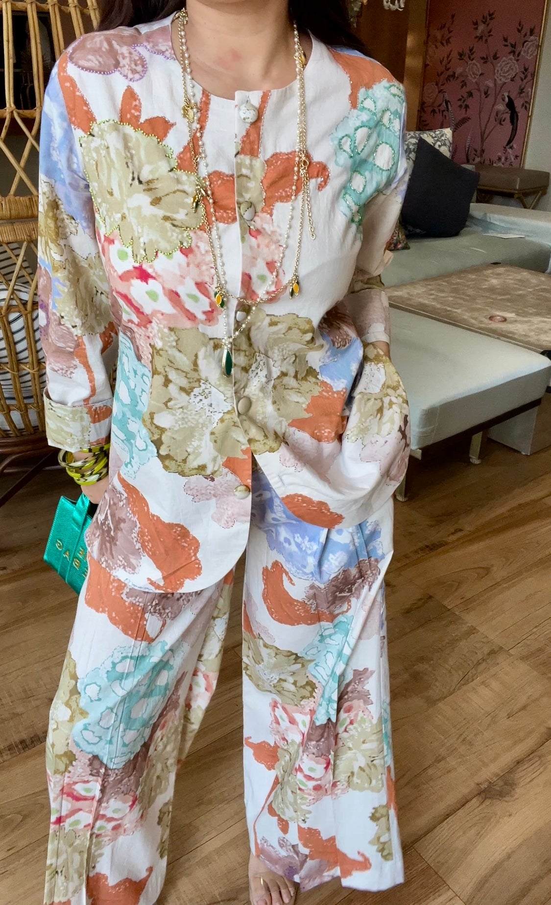 Printed Suit Set