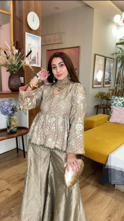 Sitara Gold sharara set